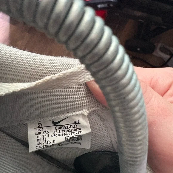 Nike Gray and PinkAir Force 1 (Pre-Owned) Grade School: Size 5